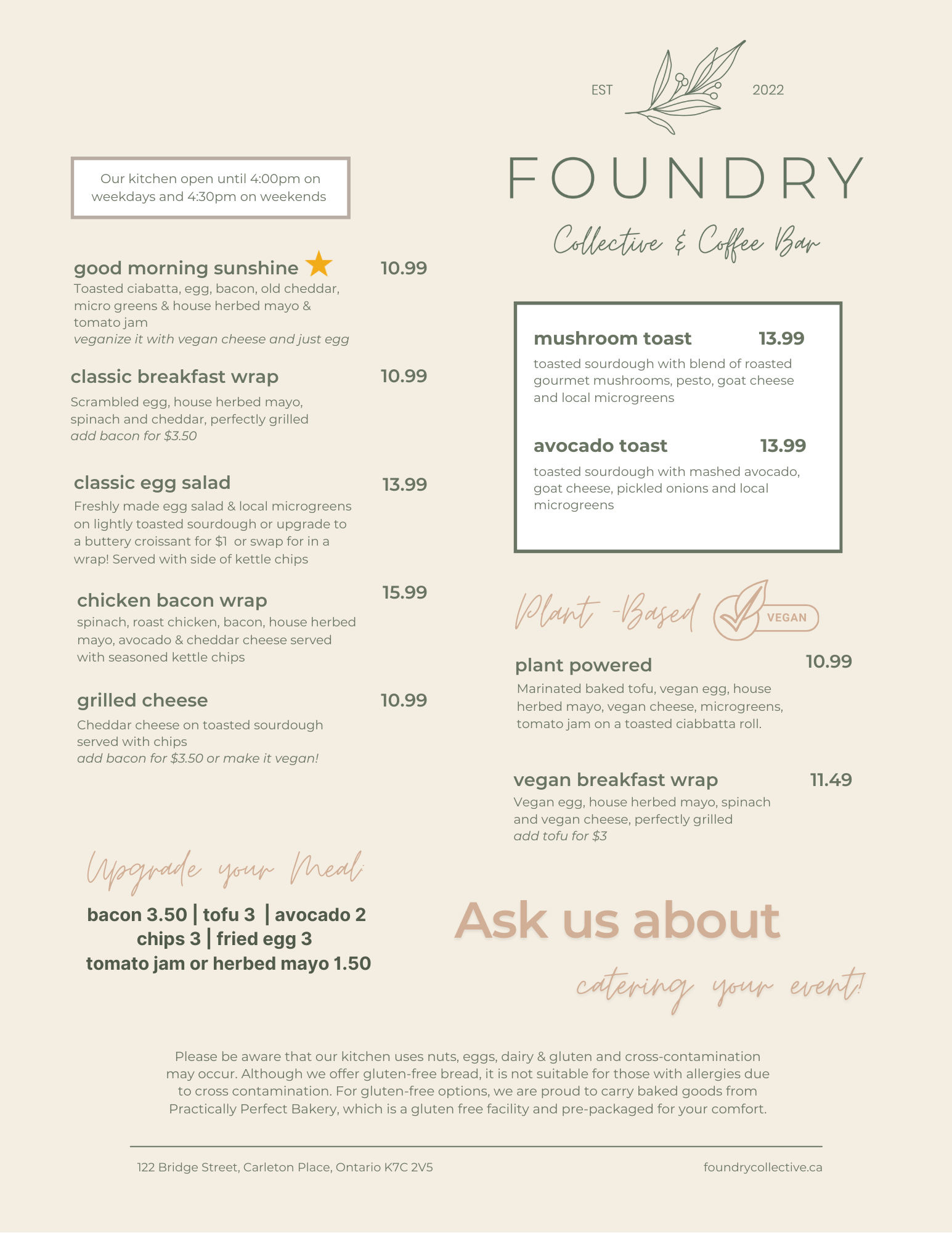 Foundry Coffee Bar - May Menu (1)